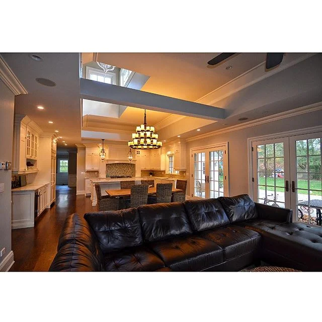 Open concept living and kitchen